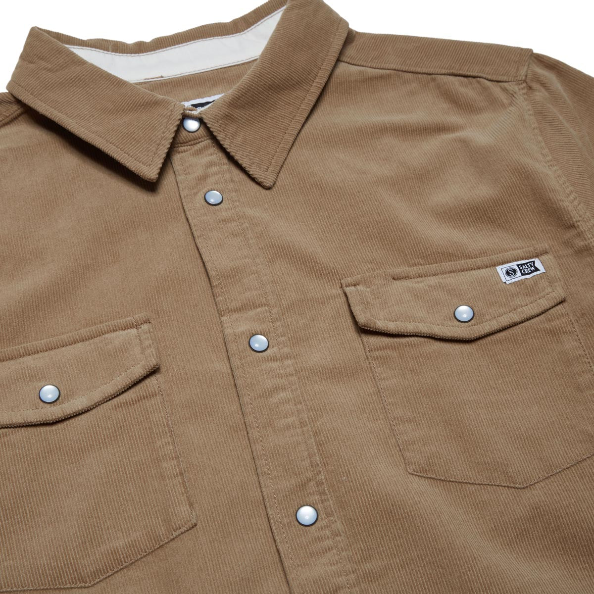 Salty Crew Boondocks Corduroy Long Sleeve Shirt - Straw image 2