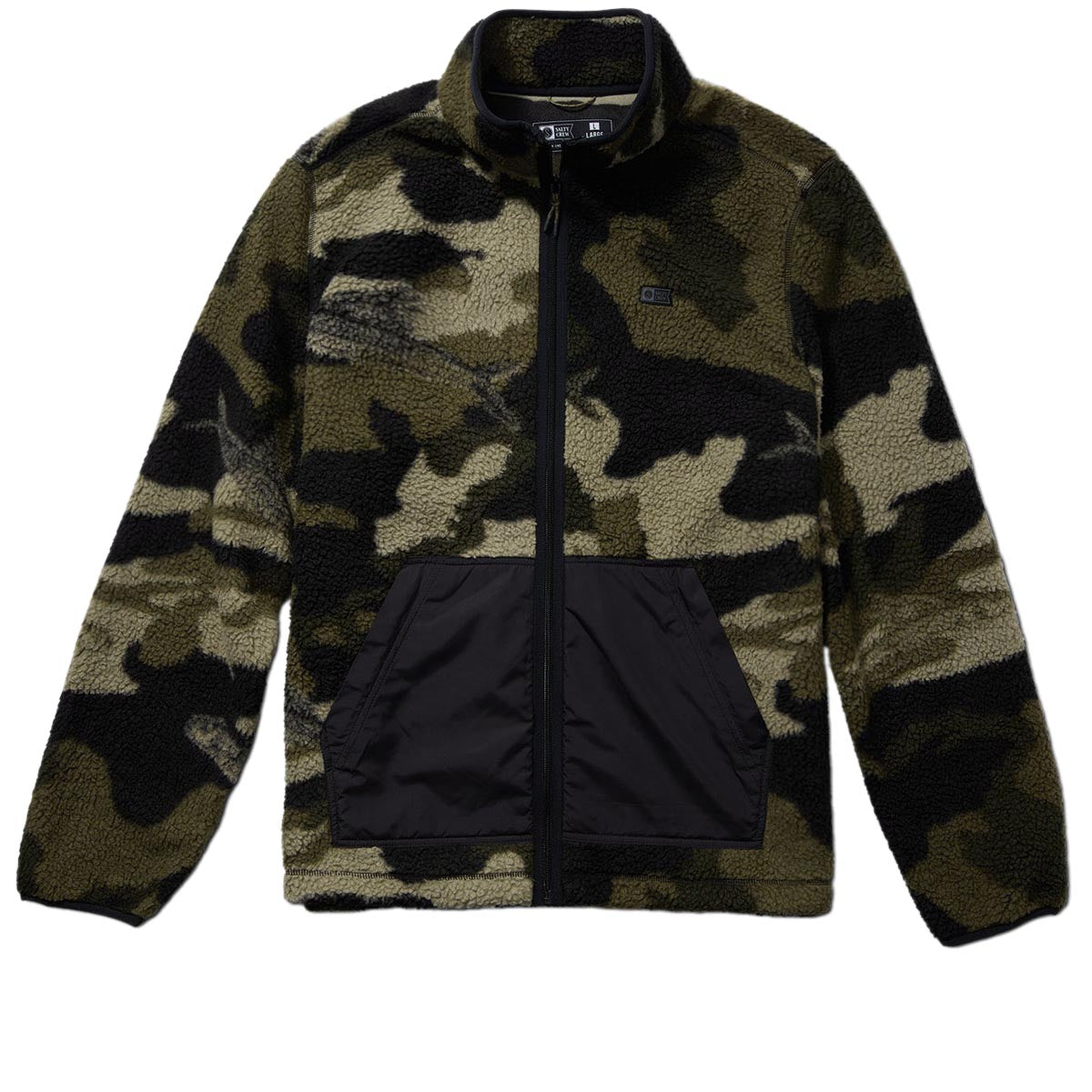 Salty Crew Swellter Sherpa Zip Jacket - Camo image 1