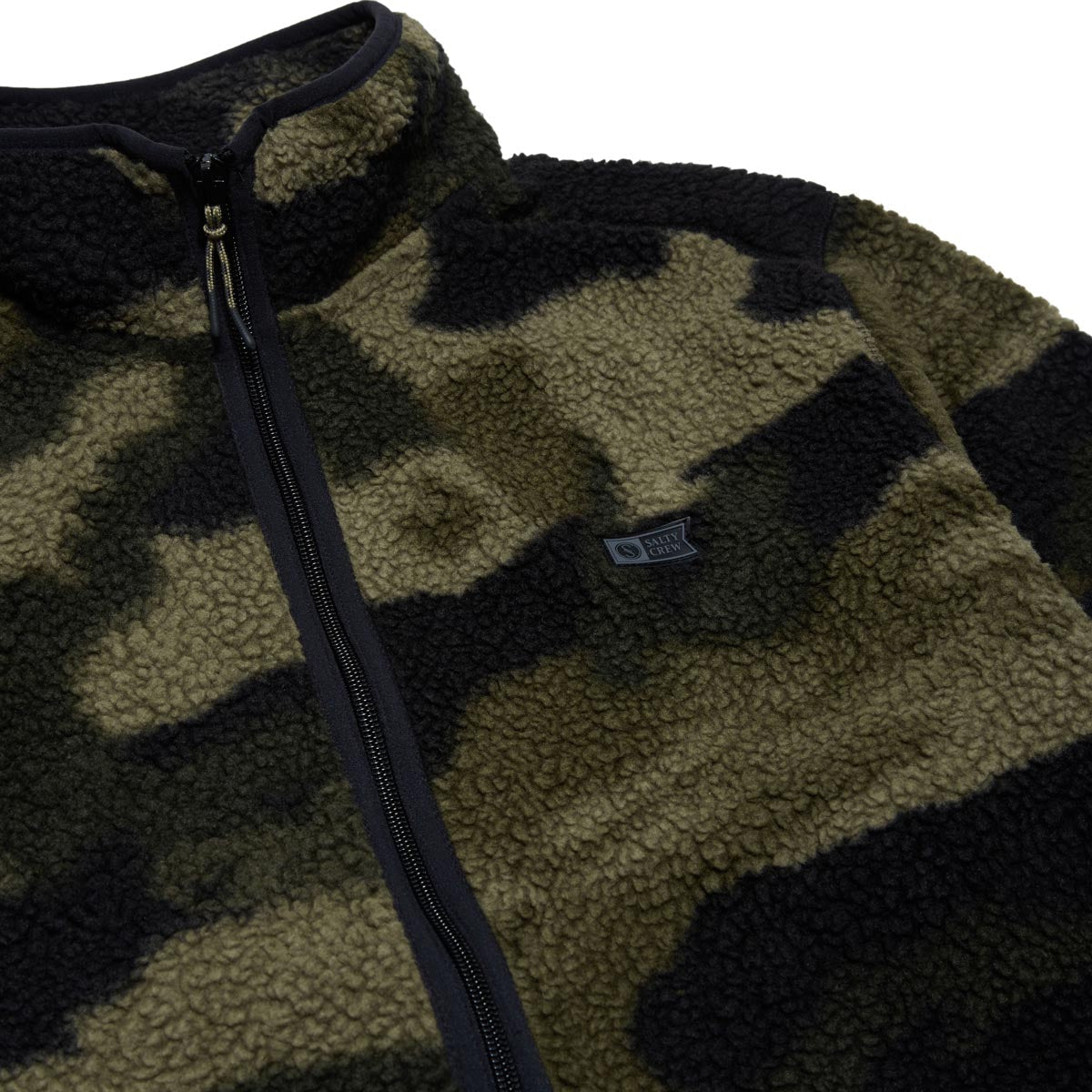 Salty Crew Swellter Sherpa Zip Jacket - Camo image 3