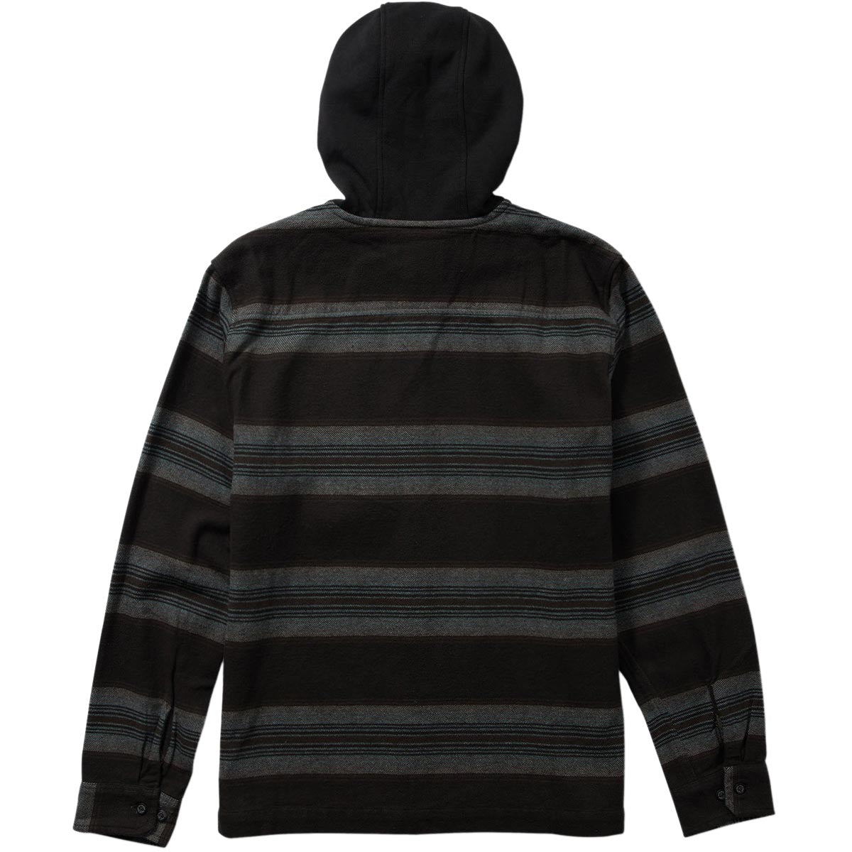 Salty Crew Outbacked Flannel Hoodie - Coal image 4