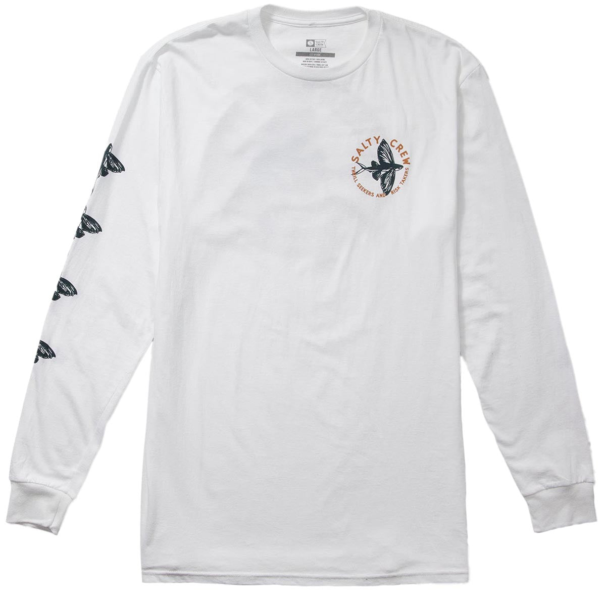 Salty Crew Fly By Long Sleeve T-Shirt - White image 2