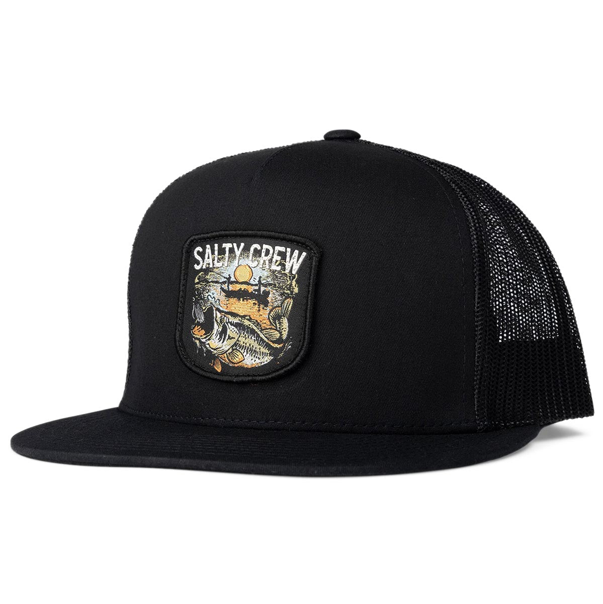 Salty Crew Striker Trucker Hat - Black image 1