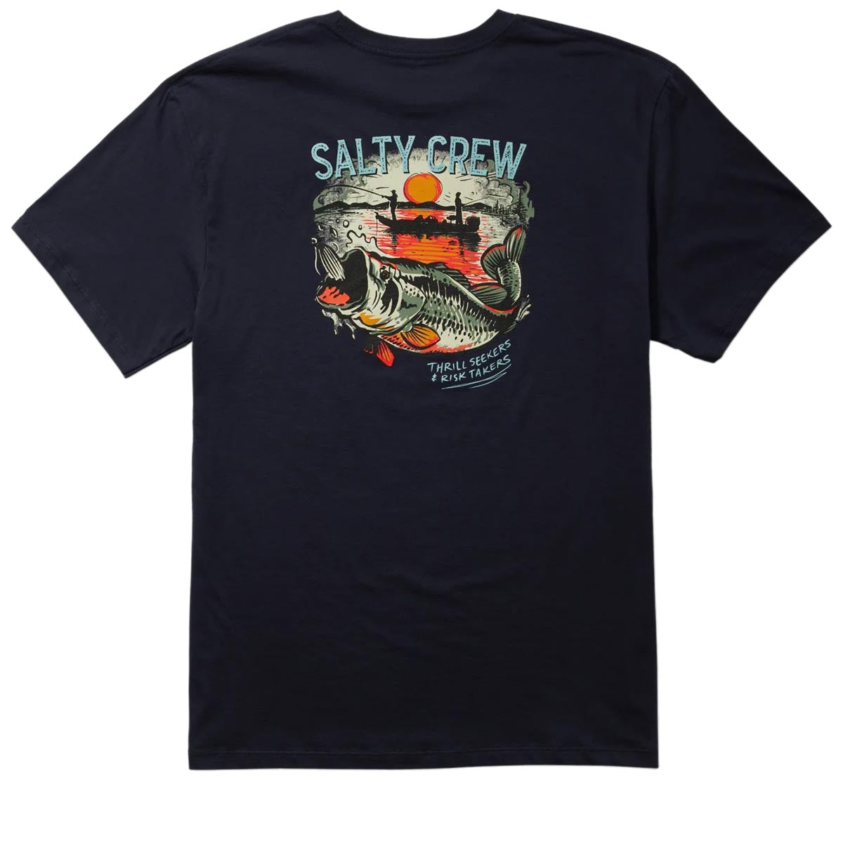 Salty Crew Striker T-Shirt - Navy image 1