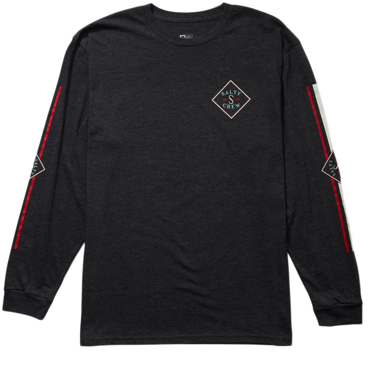 Salty Crew Tippet Color Long Sleeve T-Shirt - Charcoal Heather image 1