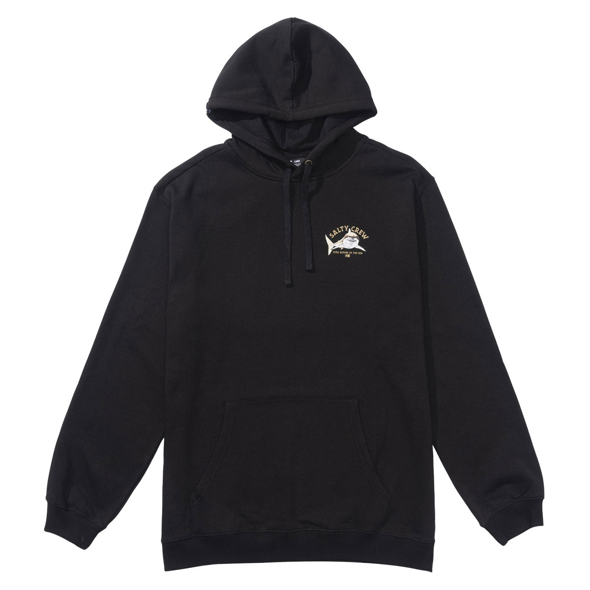 Salty Crew Lurking Fleece Hoodie - Black image 2