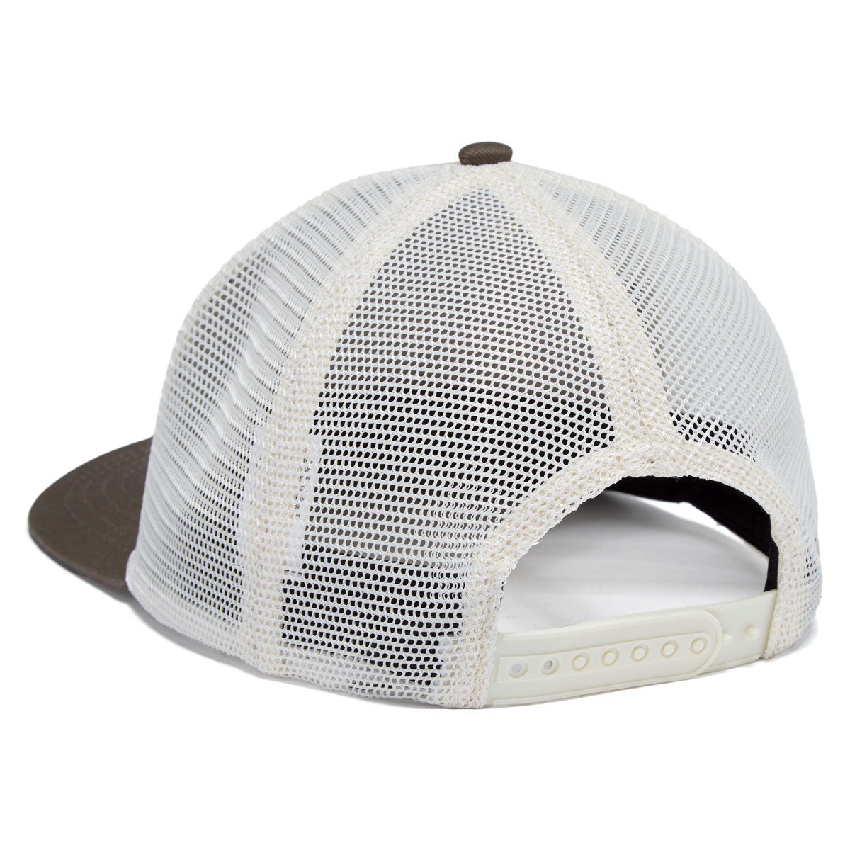 Salty Crew Wahoo Stamp Retro Trucker Hat - Oyster/Olive image 2