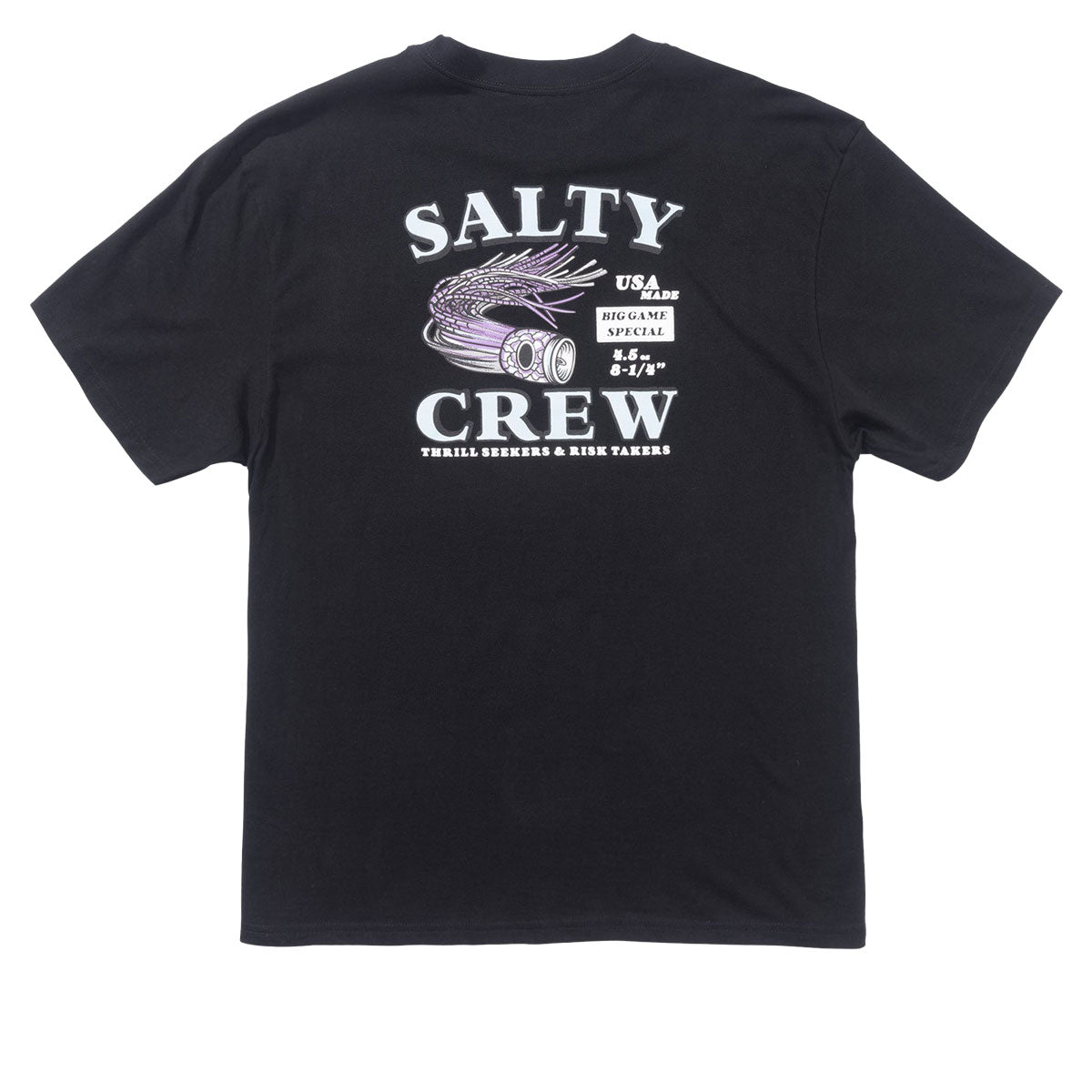 Salty Crew Lured Classic T-Shirt - Black image 1