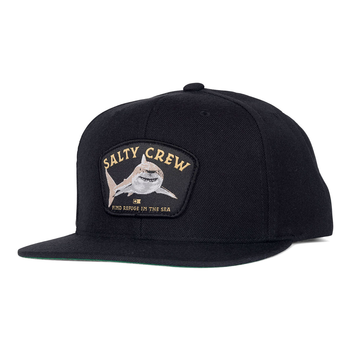 Salty Crew Lurking 6 Panel Hat - Black image 1