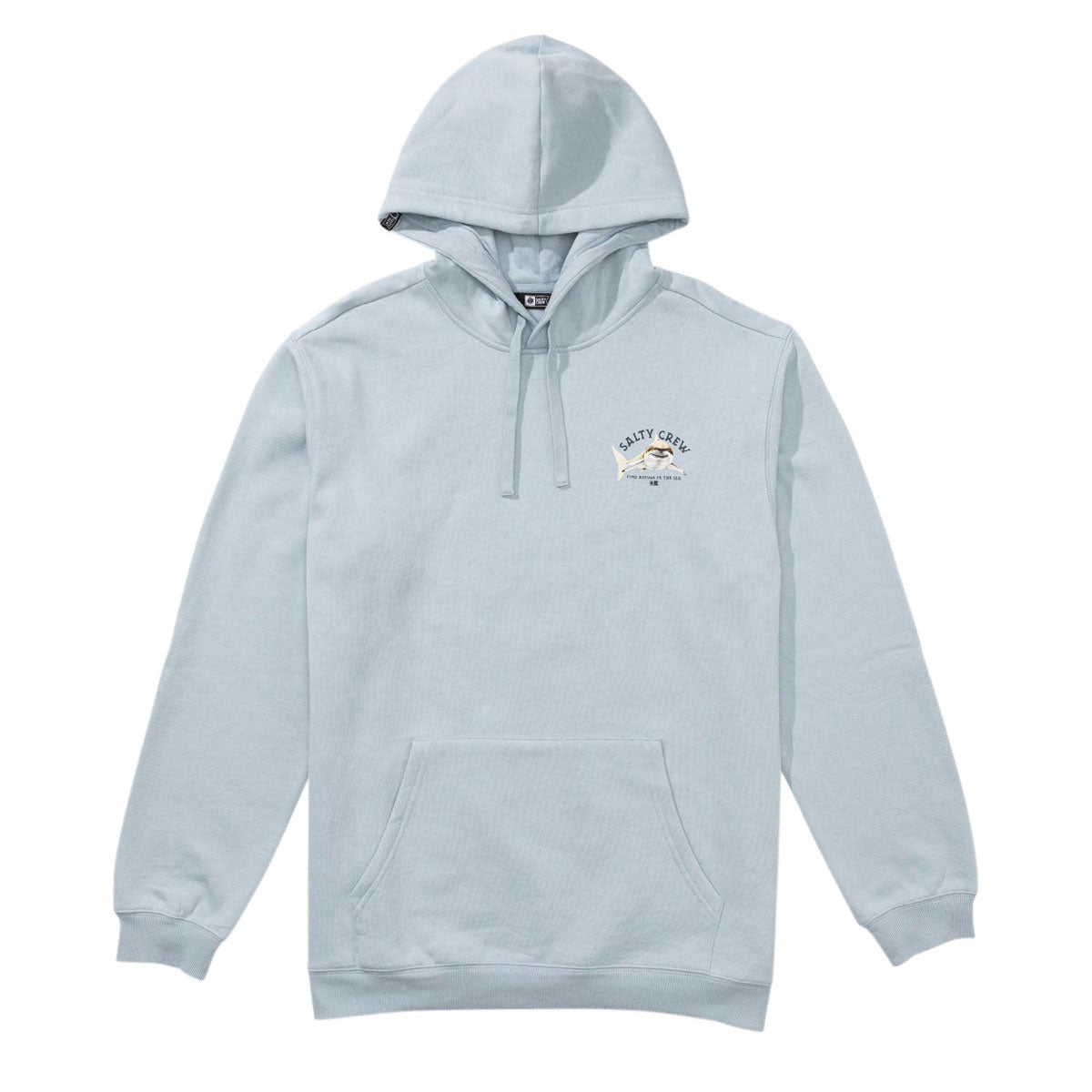 Salty Crew Lurking Fleece Hoodie - Blue Fog image 1