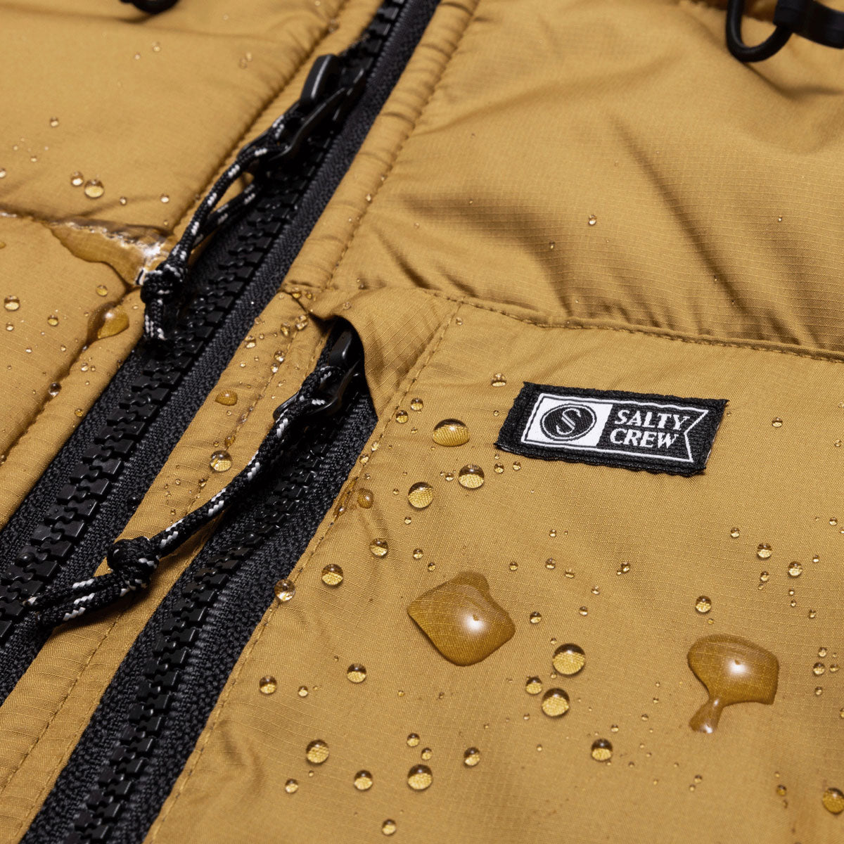 Salty Crew Barrier Hooded Jacket - Bronze Brown image 3