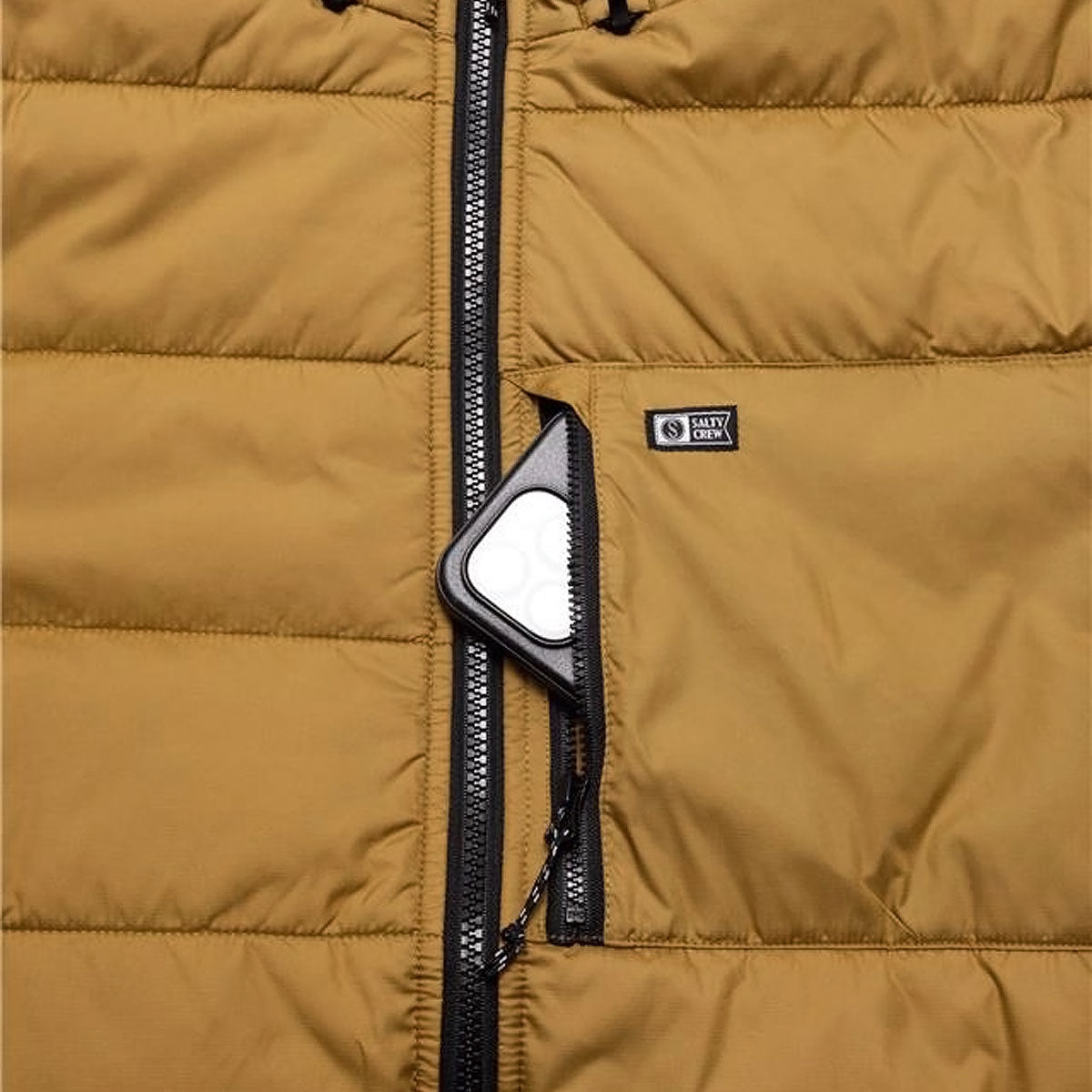 Salty Crew Barrier Hooded Jacket - Bronze Brown image 4