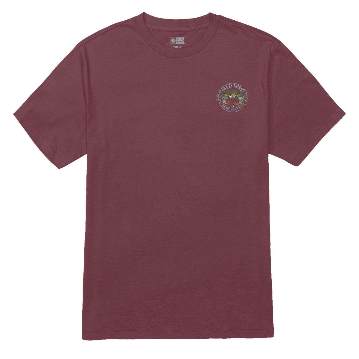 Salty Crew Jimmy T-Shirt - Burgundy image 2