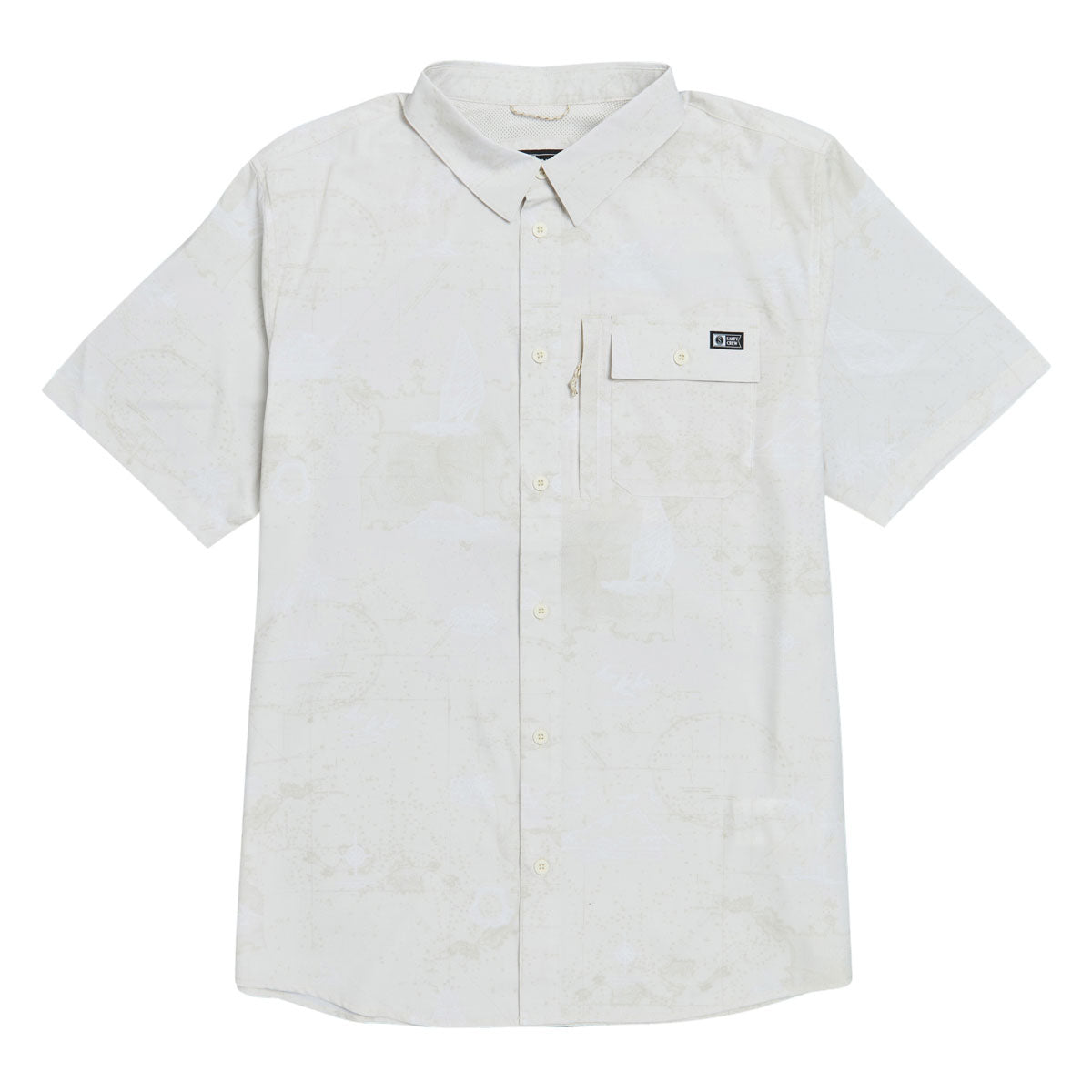 Salty Crew Flagship UV Button Up Shirt - Off White image 1
