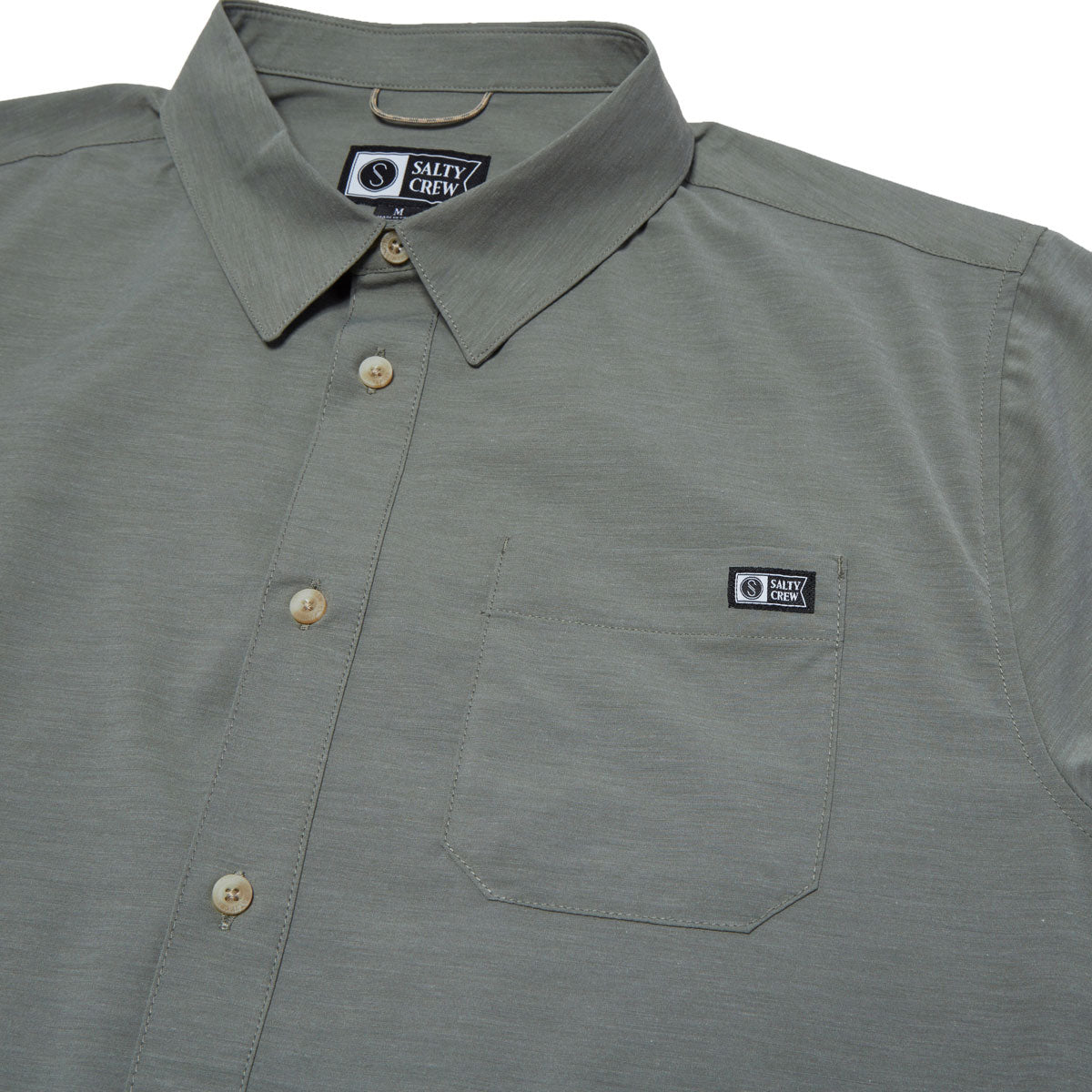 Salty Crew Drifter UV Button Up Shirt - Agave image 3