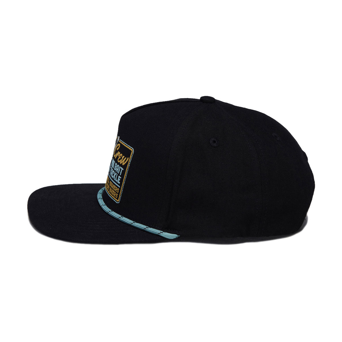 Salty Crew Hooked Up Snapback Hat - Black image 3