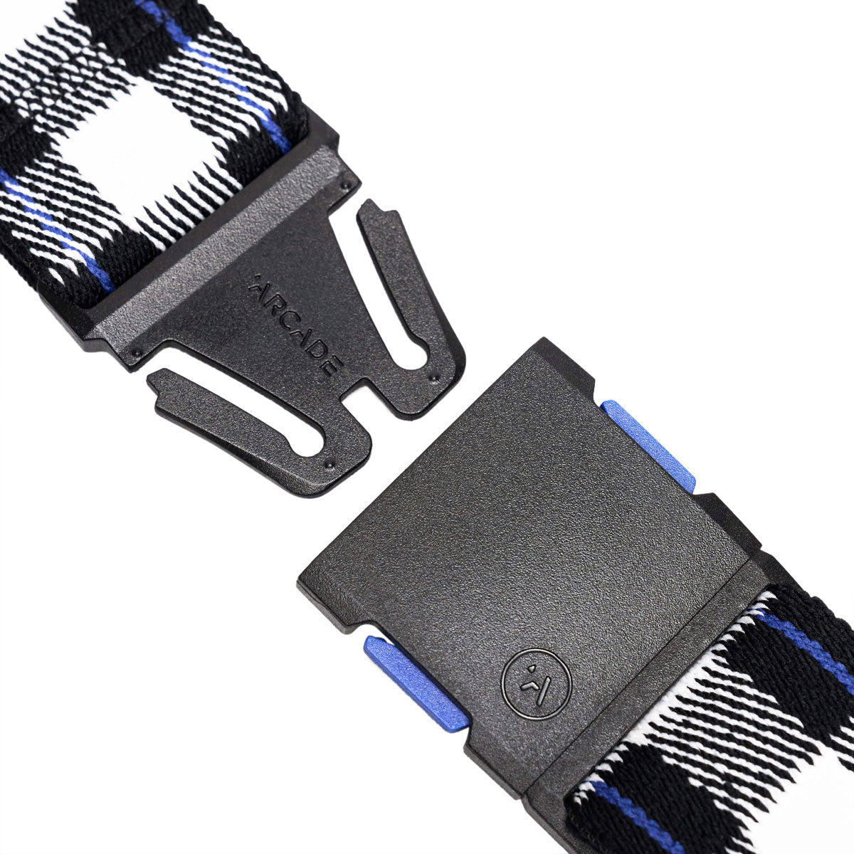 Arcade Plaid Belt - Cobalt/Black image 2