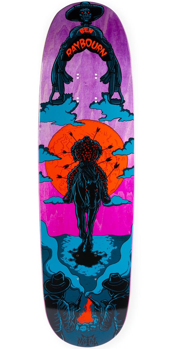 Metal Raybourn El Muerto Skateboard Deck - 8.75