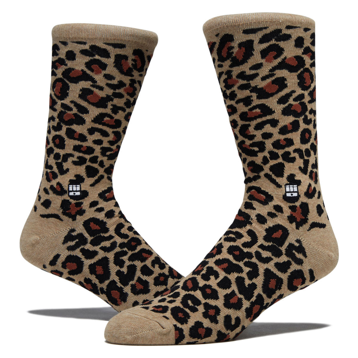Bonfolk Leopard Socks - Brown image 3