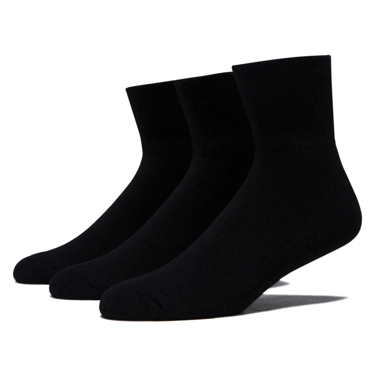 Bonfolk Daily Quarter 3 Pack Of Socks - Black image 3