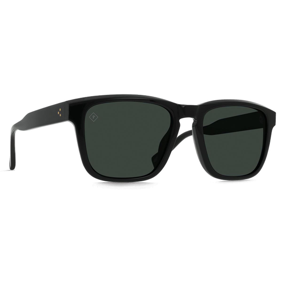 Raen Lumis 54 Sunglasses - Recycled Black/Green Polarized image 1