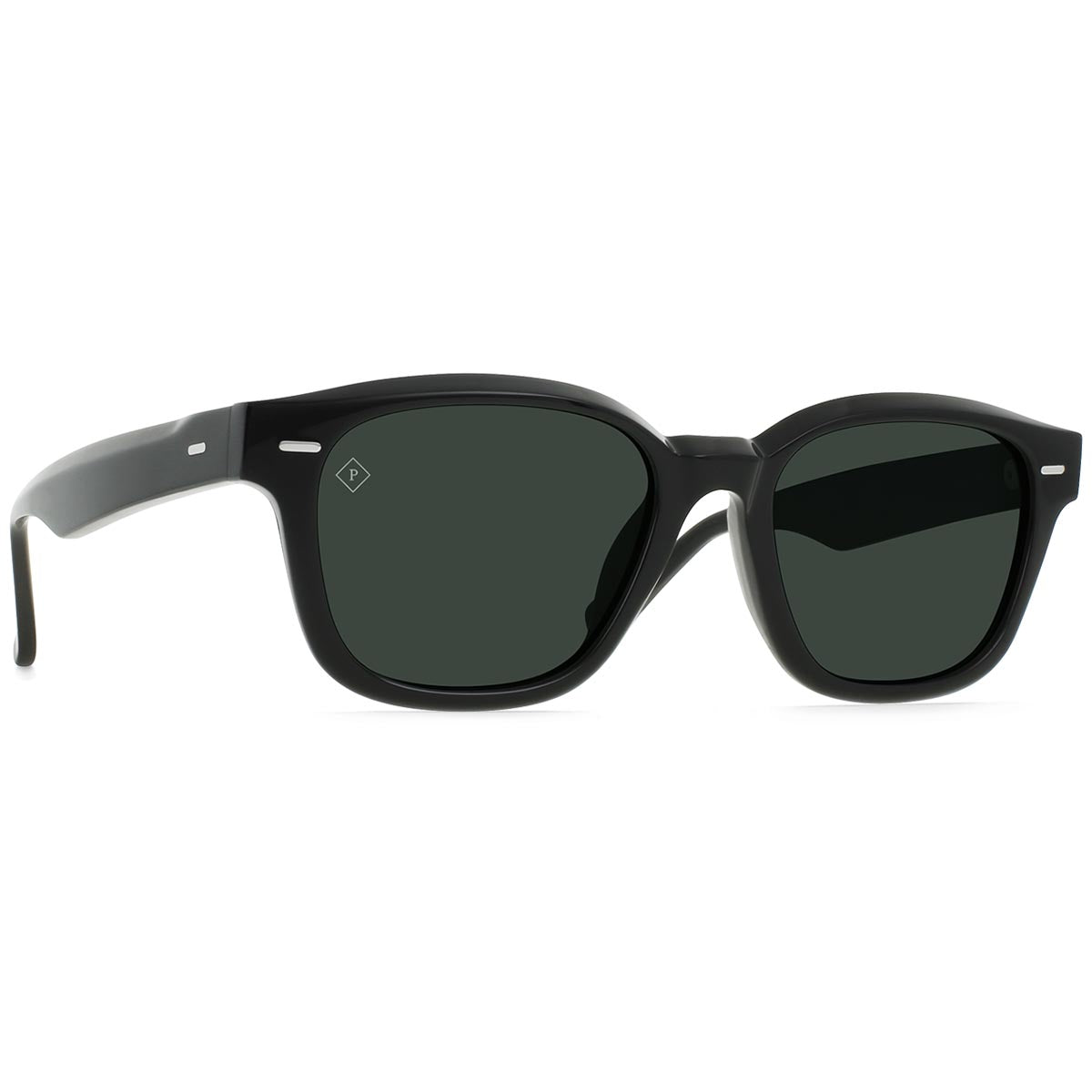 Raen Carby 53 Sunglasses - Recycled Black/Green Polarized image 1