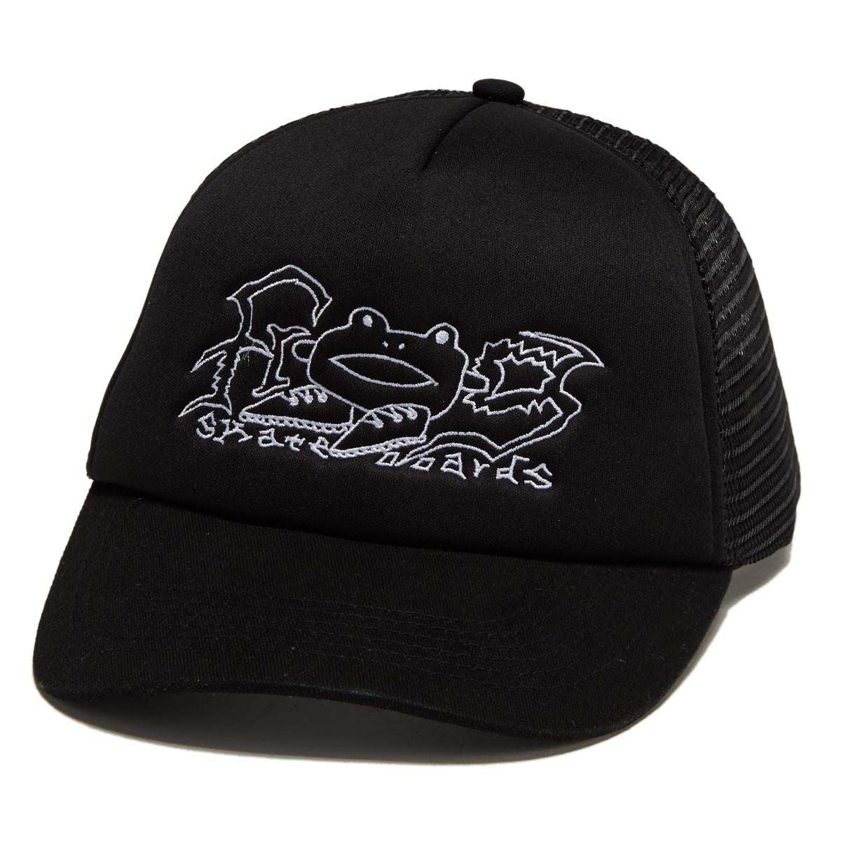 Frog Big Shoes Trucker Hat - Black image 1