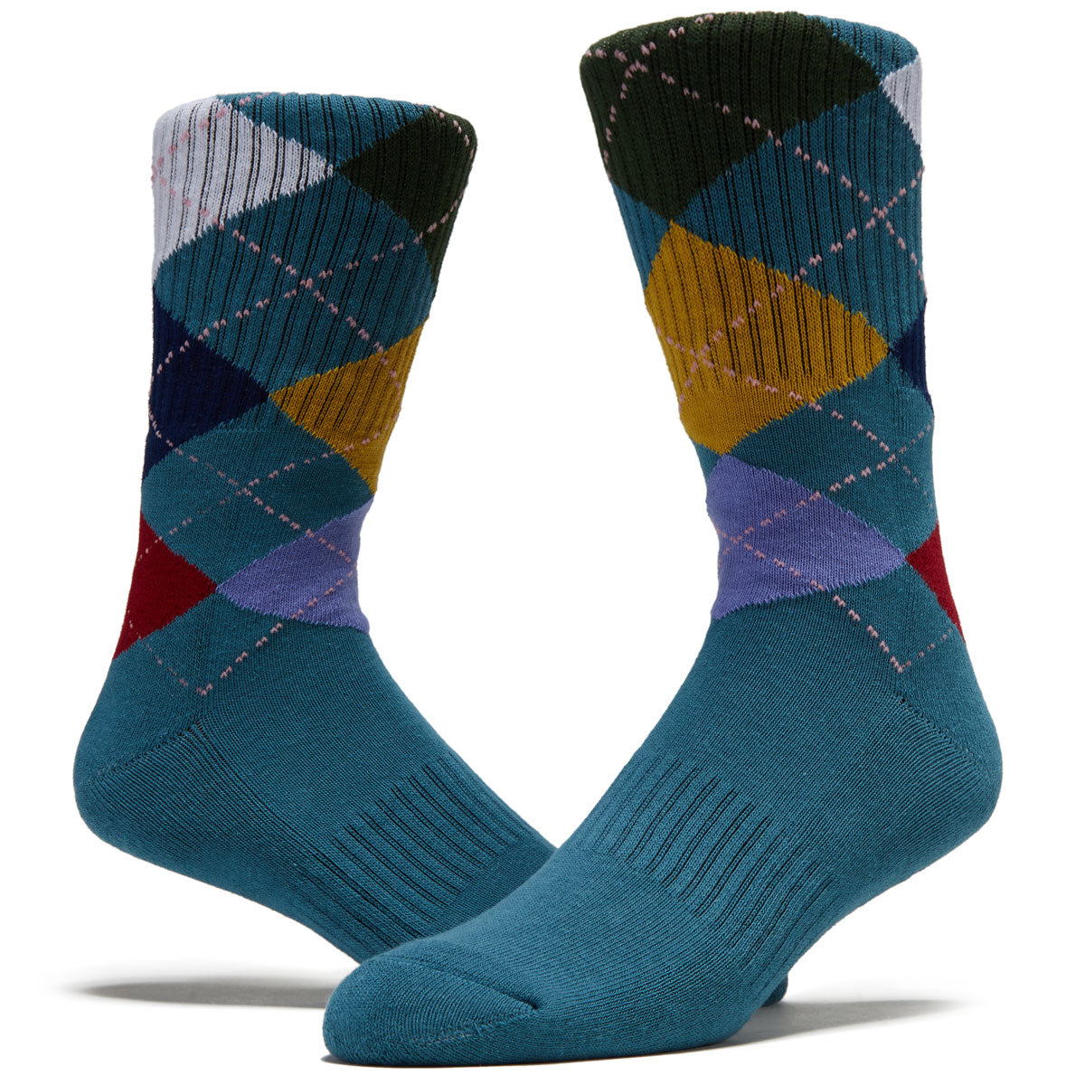 Frog Argyle Socks - Teal image 2