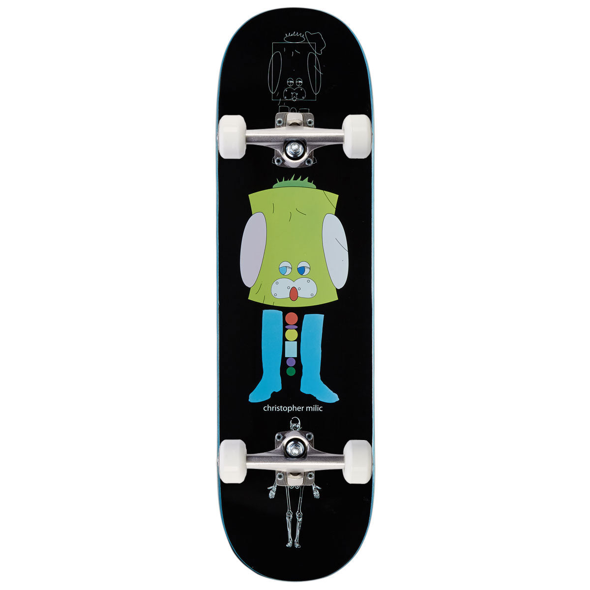 Frog Vector World Chris Milic Skateboard Complete - Black - 8.60