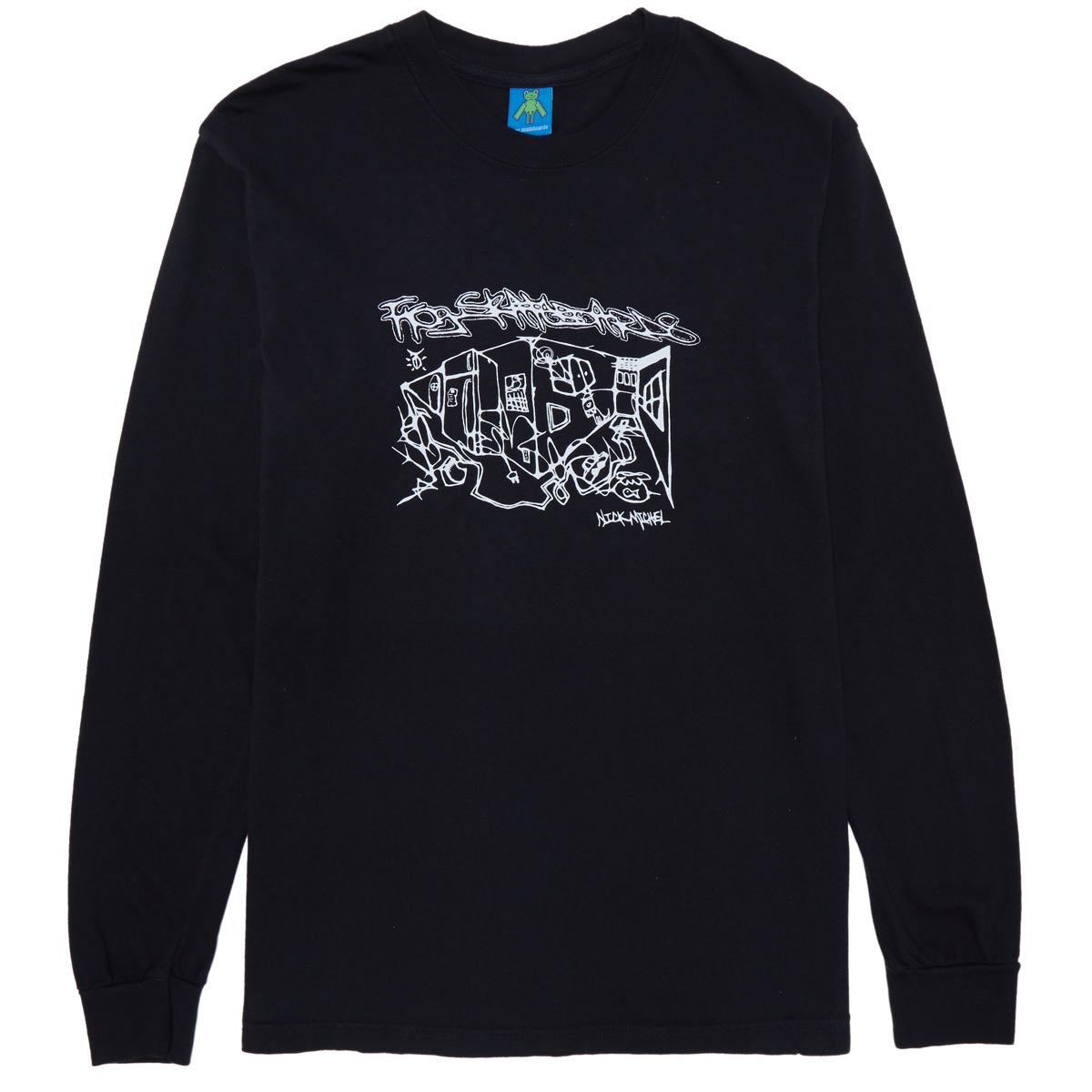 Frog Kitchen Long Sleeve T-Shirt - Black image 1