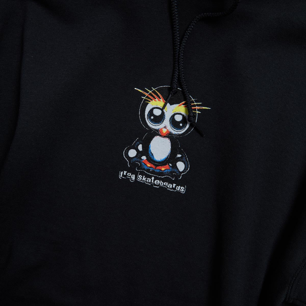 Frog Secret Penguin Hoodie - Black image 2