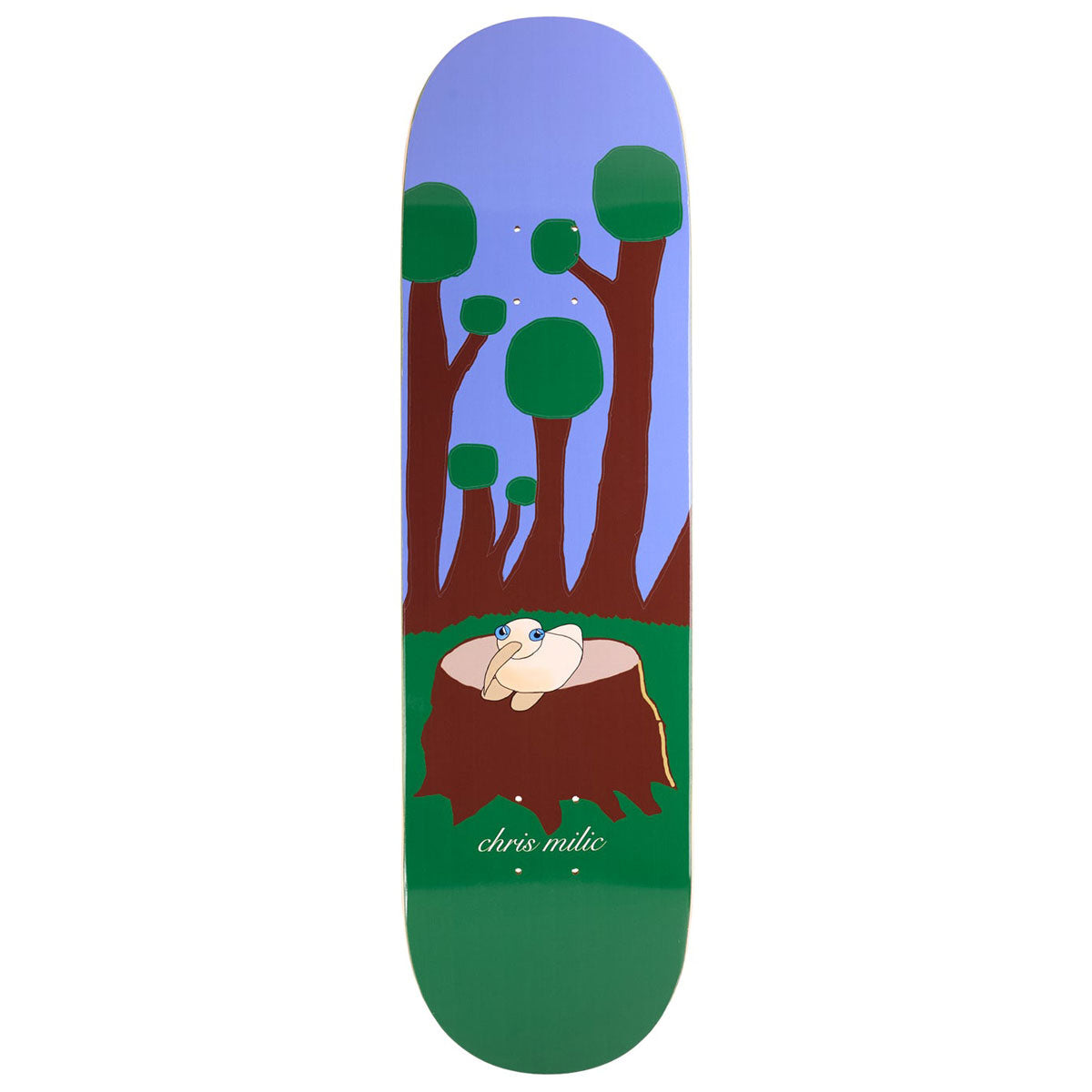 Frog Tree Trunk Chris Milic Skateboard Deck - 8.60