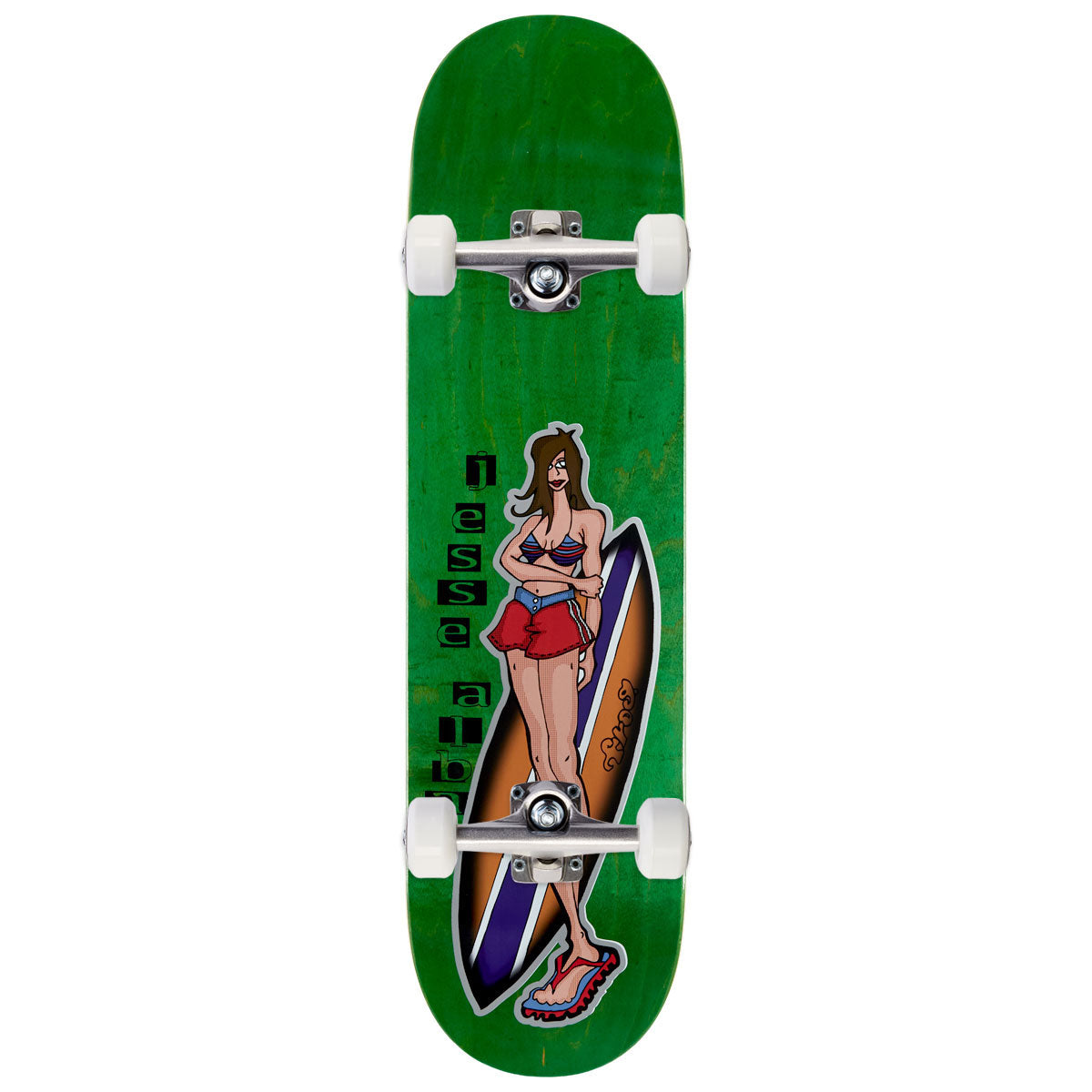 Frog Surfer Girl Jesse Alba Skateboard Complete - 8.25