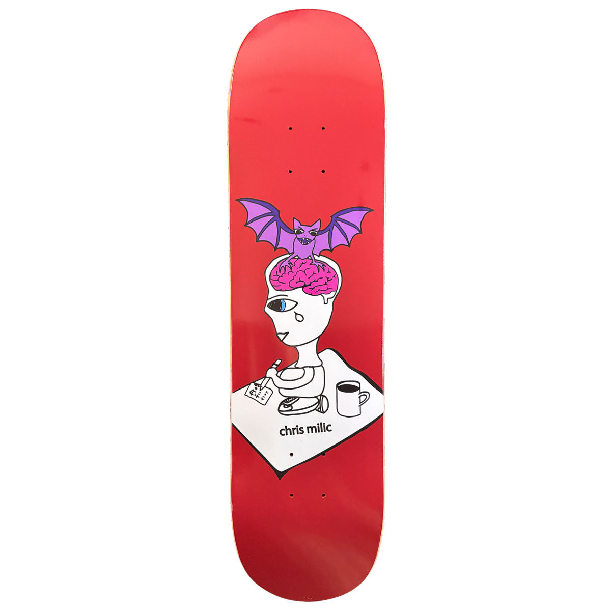 Frog Bat Brain Chris Milic Skateboard Deck - 8.60