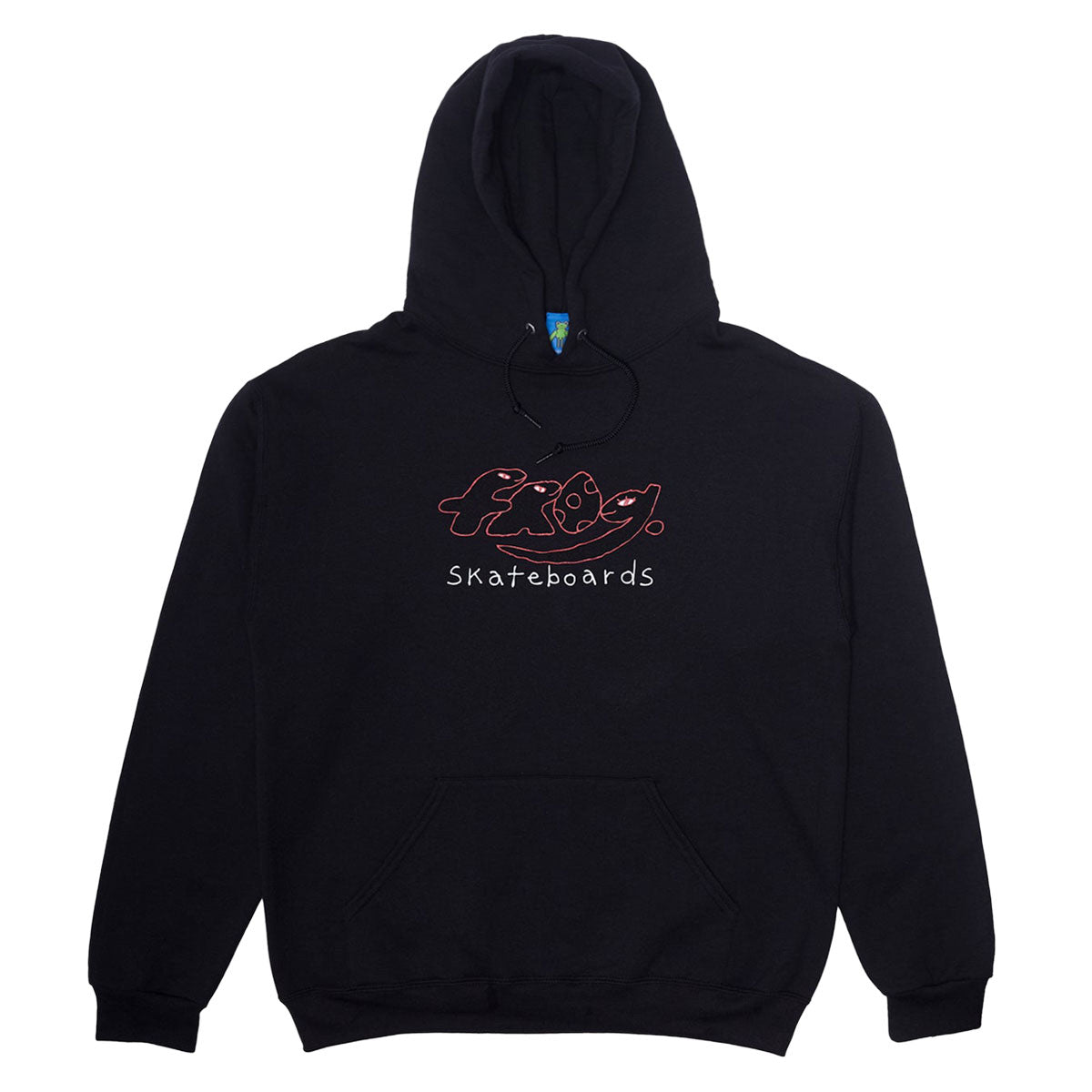 Frog Dino Logo Hoodie - Black II image 1