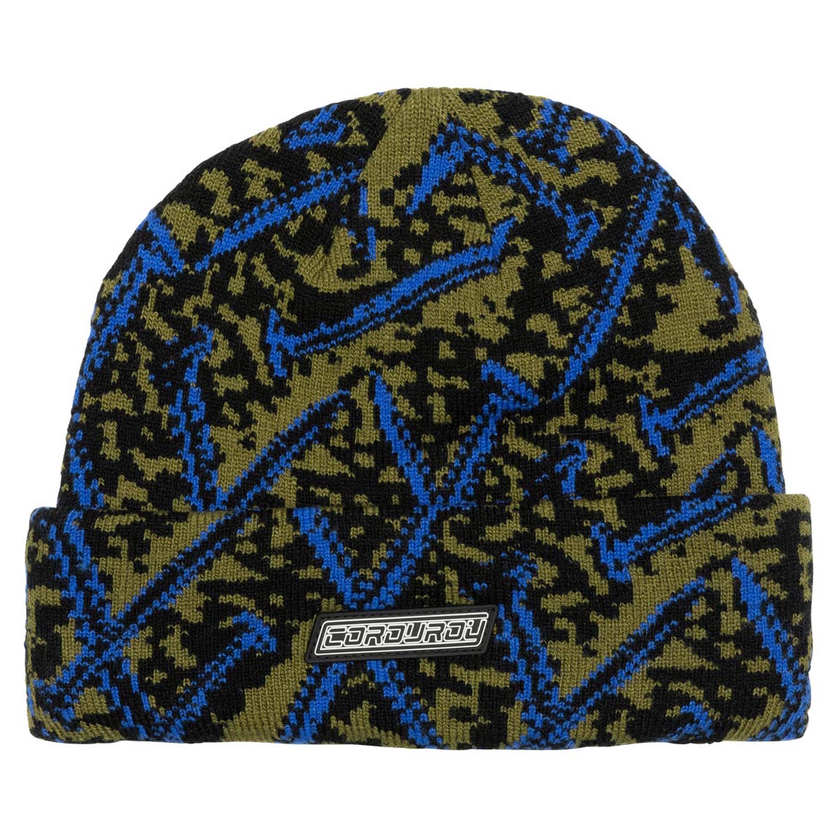 Corduroy Nails Beanie - Army image 1