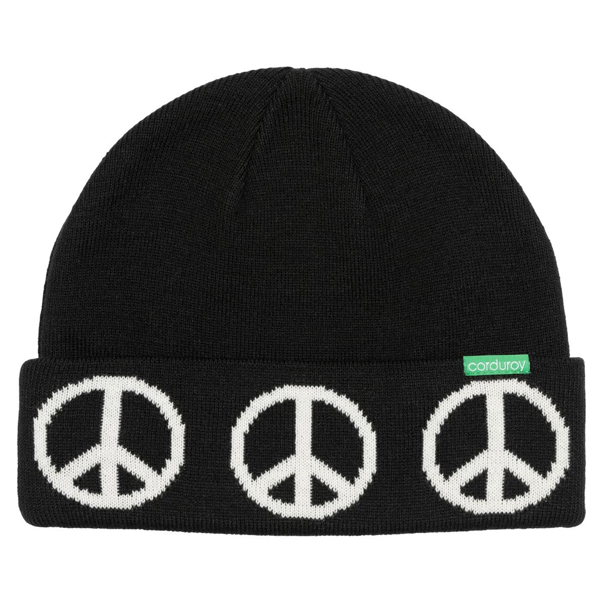 Corduroy One World Beanie - Black image 1