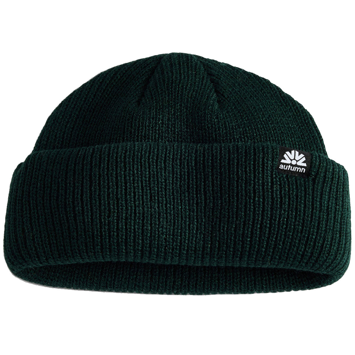 Autumn Shorty Double Roll Beanie - Trek Green image 1