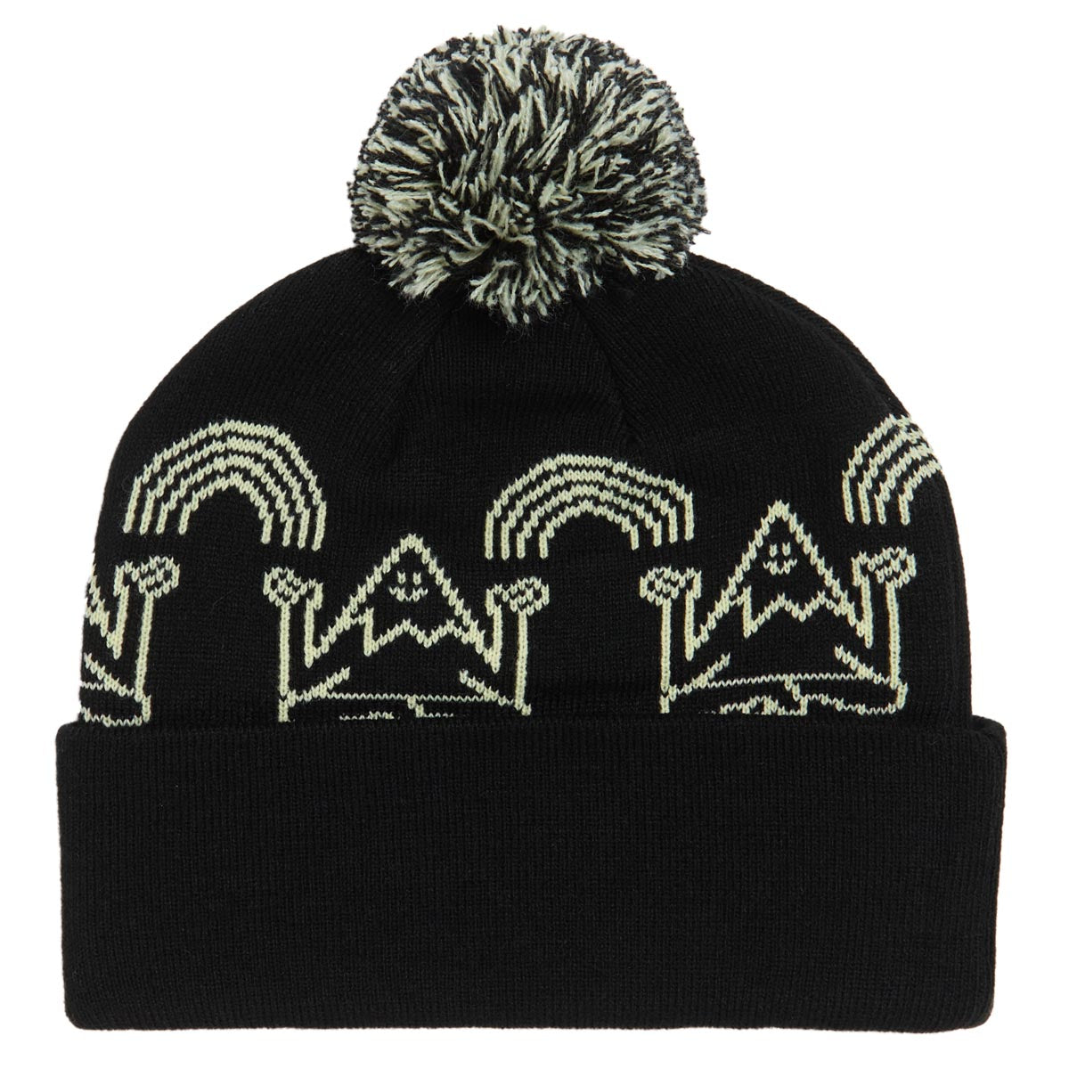 Autumn Mindful Mtn Pom Beanie - Black image 2