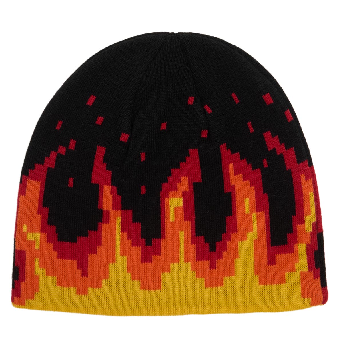 Corduroy Digi Flames Beanie - Black image 2