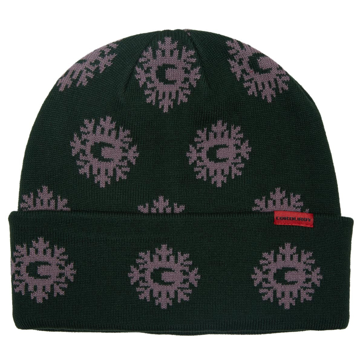 Corduroy Monogram Beanie - Evergreen image 1