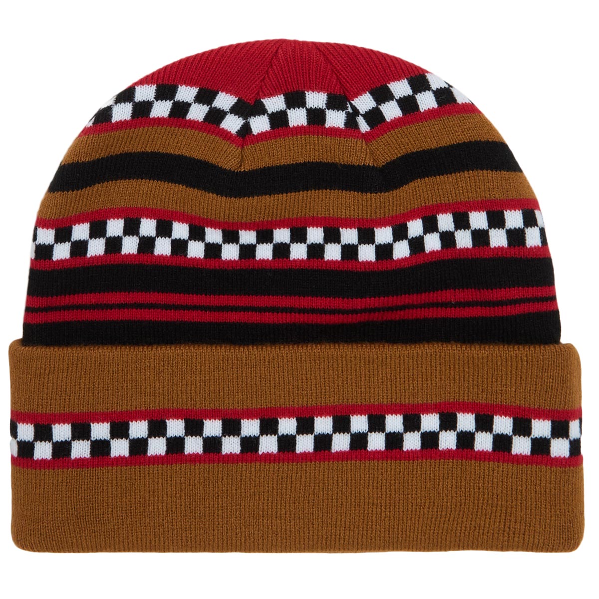 Corduroy Checkstripe Beanie - Nutmeg image 2