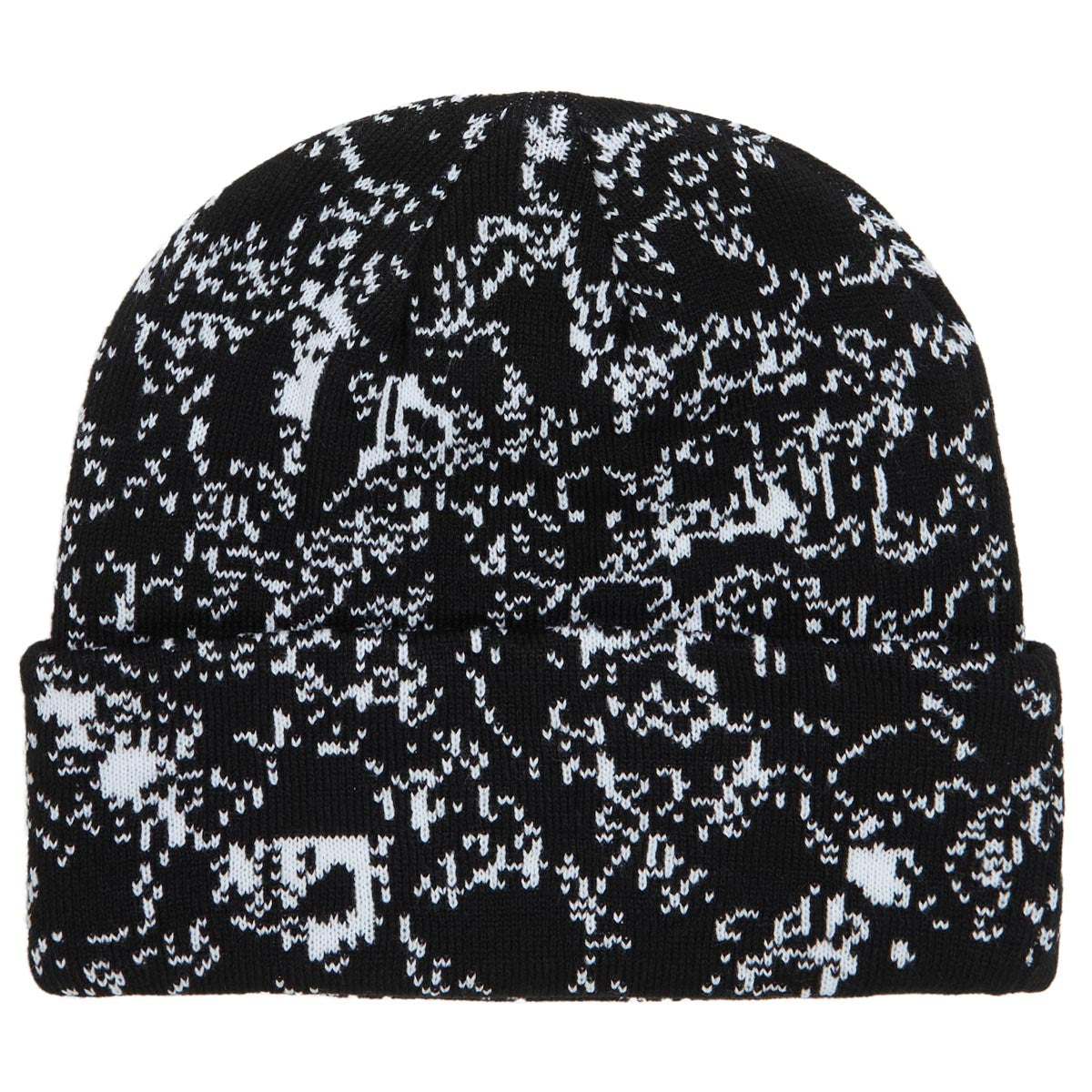 Corduroy Cell Camo Beanie - Black image 2