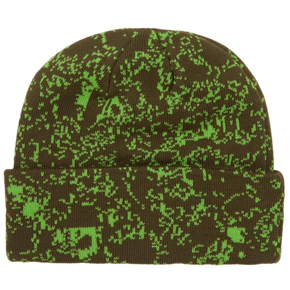 Corduroy Cell Camo Beanie - Army image 2