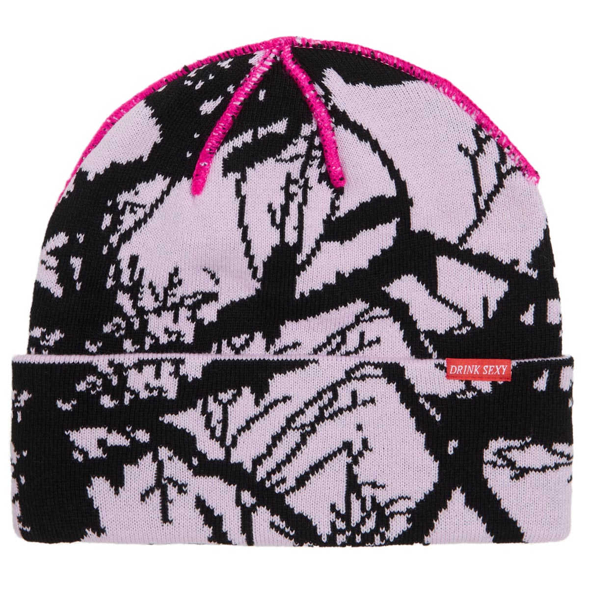 Corduroy Twig Camo Beanie - Pink image 1