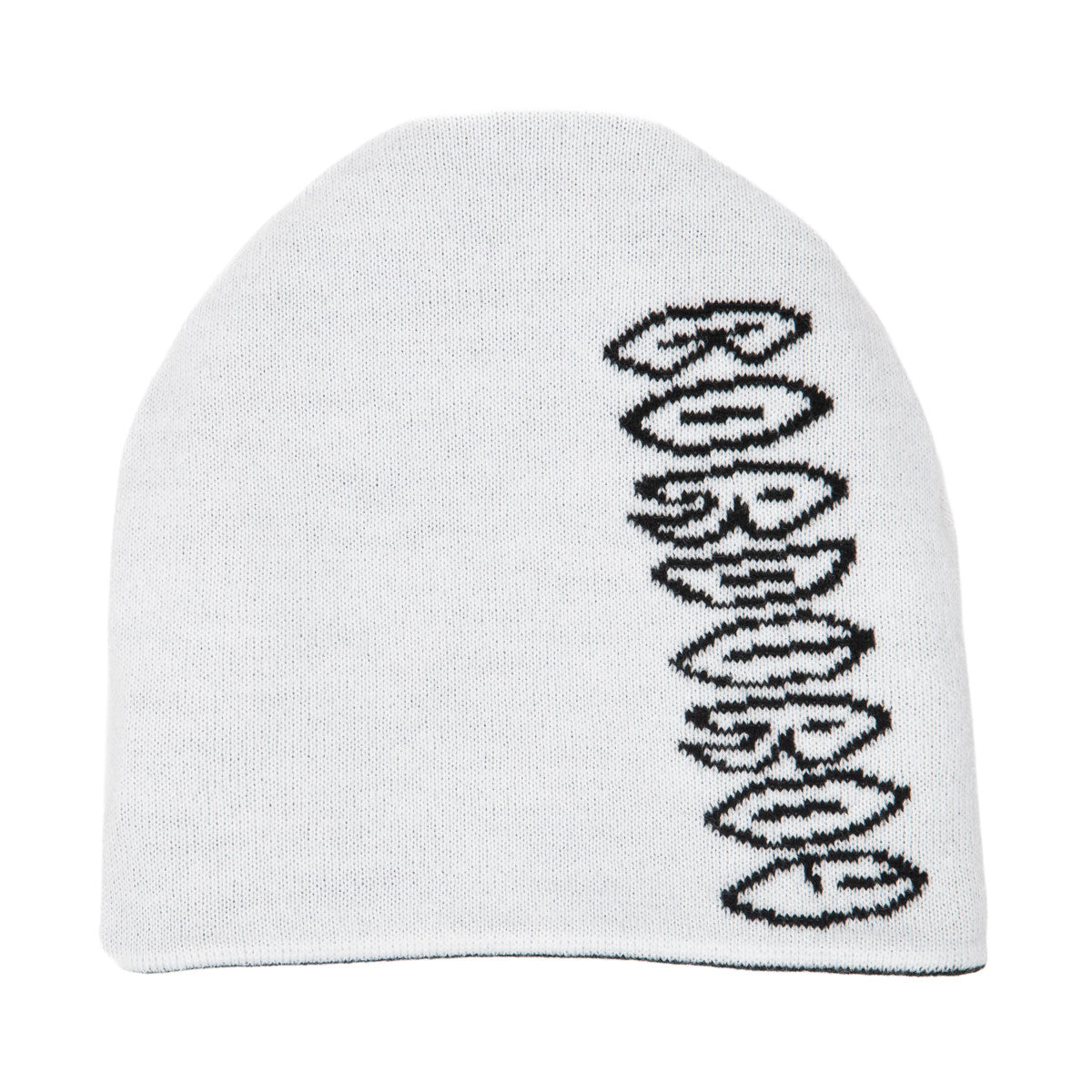 Corduroy Cobweb Reversible Skully Beanie - Black image 2