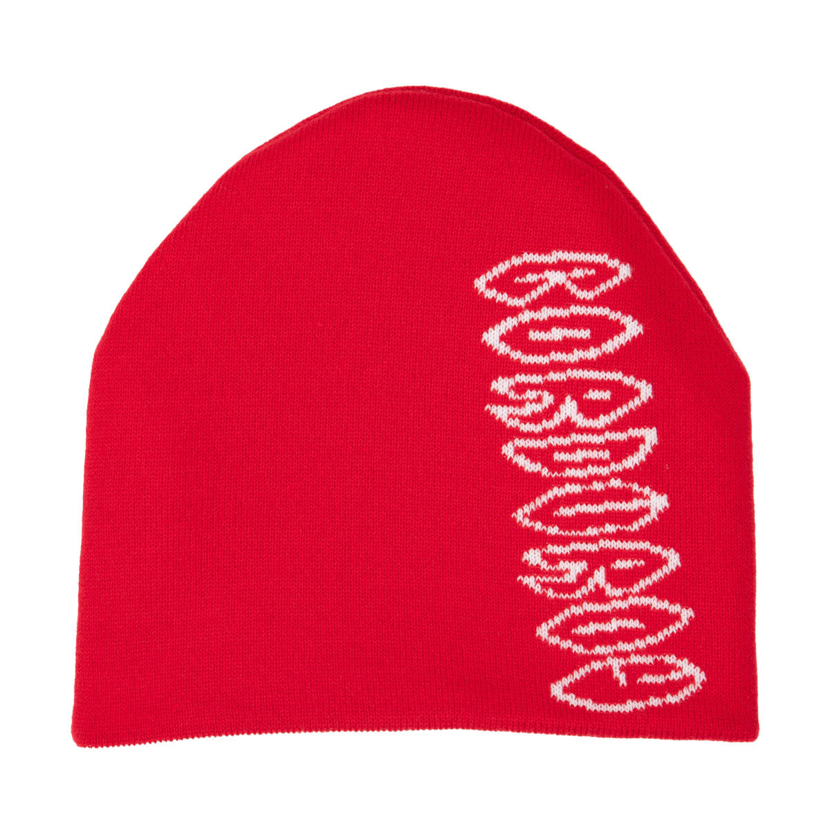 Corduroy Cobweb Reversible Skully Beanie - Red image 2