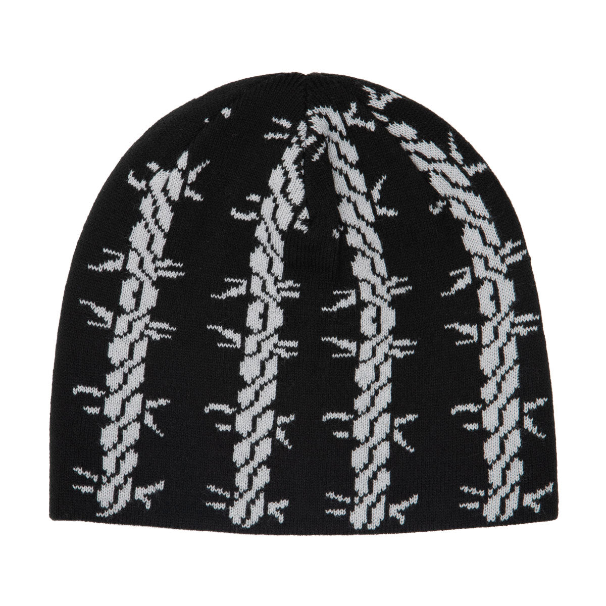 Corduroy Tribalwire Reversible Skully Beanie - White image 1