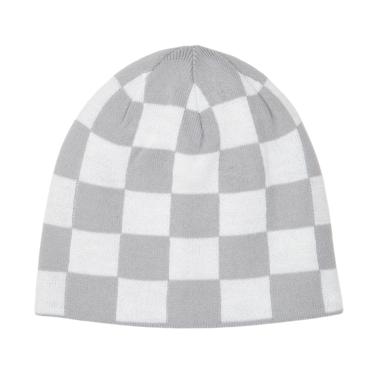 Corduroy Checkmate Reversible Skully Beanie - White image 1