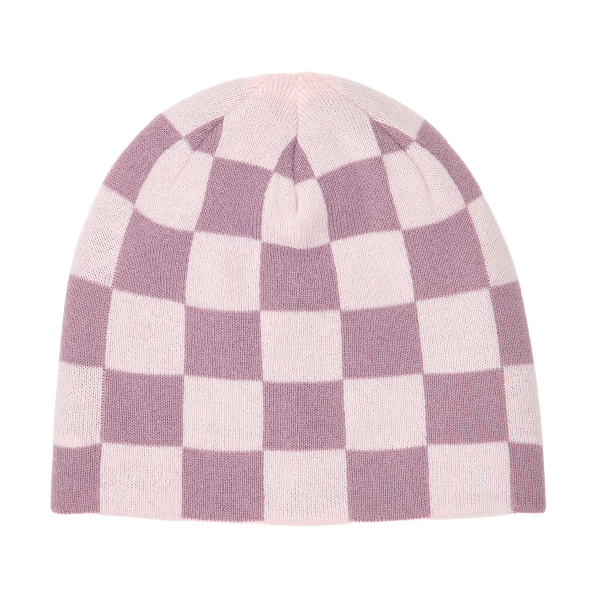 Corduroy Checkmate Reversible Skully Beanie - Pink image 1
