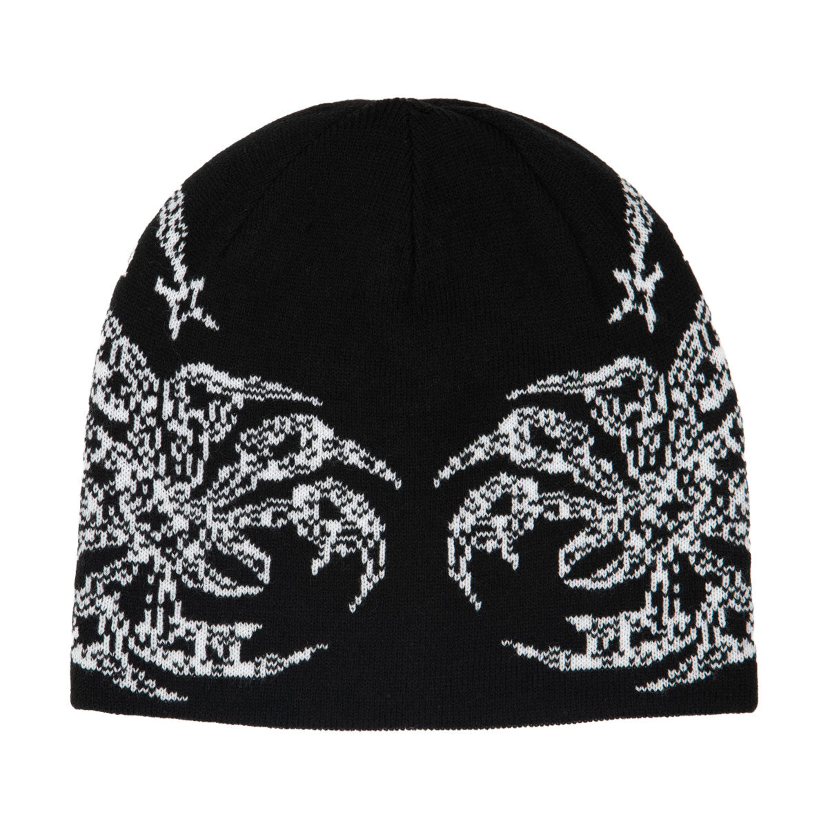 Corduroy No Regrets Reversible Skully Beanie - Black image 1